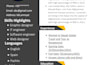 design a professional CV